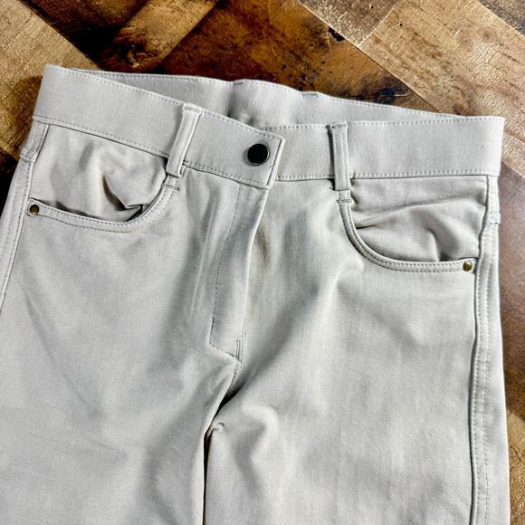 OVATION Riding Pants Tights Knee Inseam Patches Horseback Equestrian Tan 26R - Picture 2 of 15
